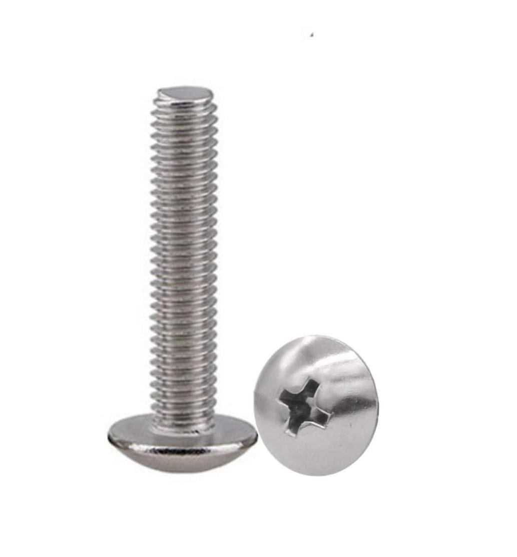 8-32 x 3/4 Inch Drawer Knobs Pull Handle Screws 18-8 Stainless Steel Truss Head Phillips Machine Screws Bolts