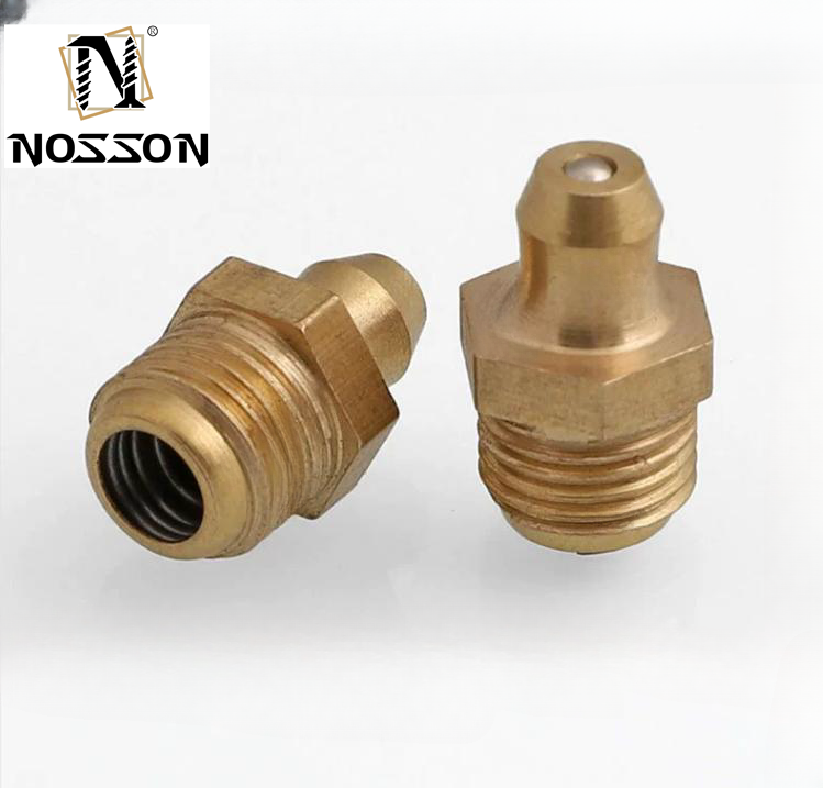 M12 M10 M8  M6  1/8 1/4 Male Thread Stainless Steel Straight 304 Grease Nipple NPT Oil Mouth Grease Nipple Butter Gun Fittings