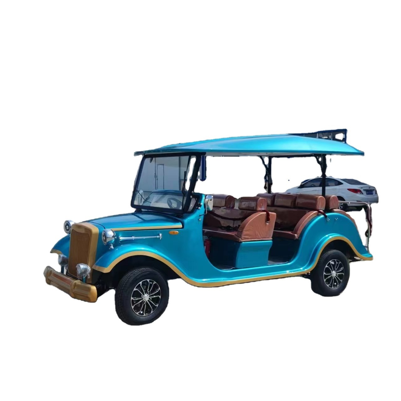 Chinese 72V  6 seater New Popular 72V 4-seater golf buggy With Short Container club car Electric Golf Cart