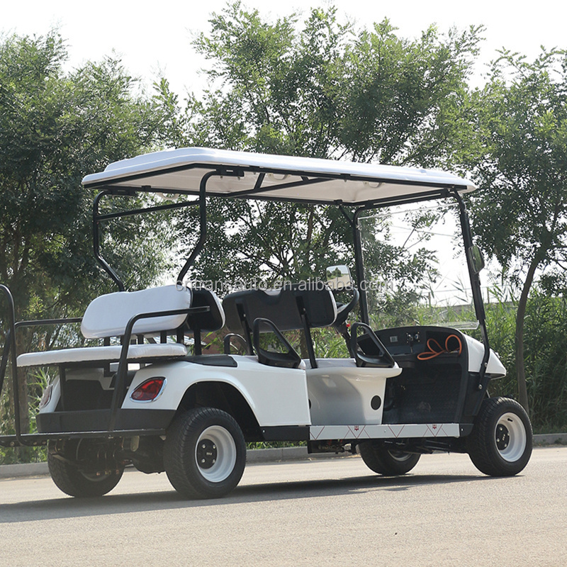 72V 60V Battery 4+2 Golf Buggy 6 Seater Electric Golf Shuttle Cart