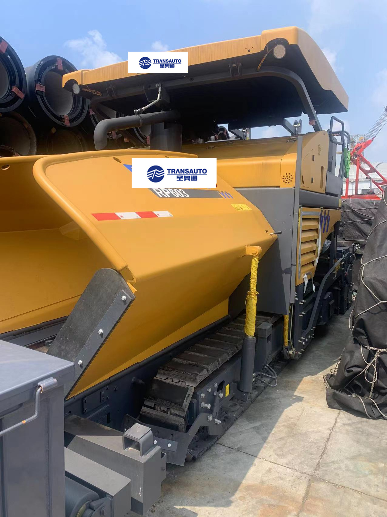 China TOP Brand 6m Width crawler asphalt paver machine RP600 with asphalt paver parts price