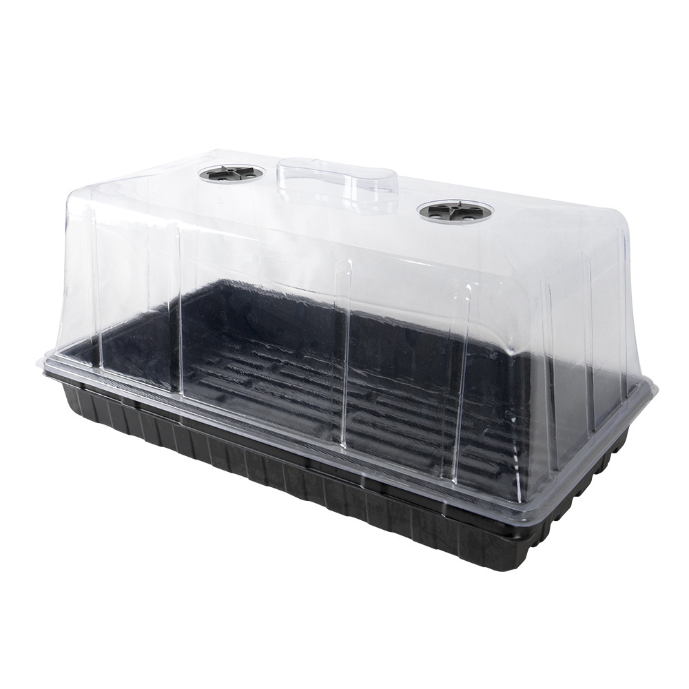 Seed Starter Kit 72 Cell Tray Humidity Domewith two vents Plug Tray Starting Trays for Seedling Germination