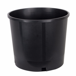 Plastic Plant Pots 1 Gallon Black Flower Pot Modern ABS Garden Plant Grow