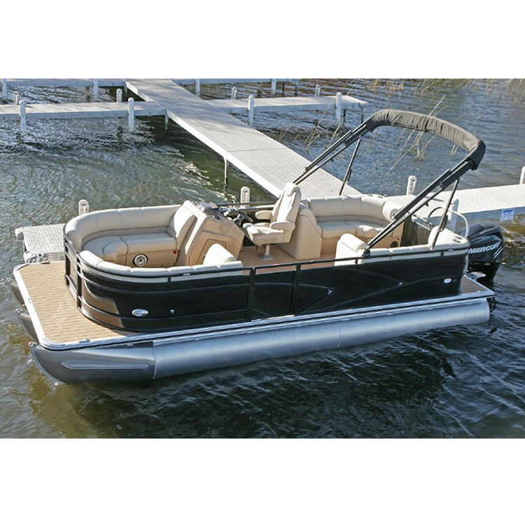 Professional Custom Luxury And Leisure Ocean Pontoon Sport Yacht Aluminum Luxury Pontoon Boat