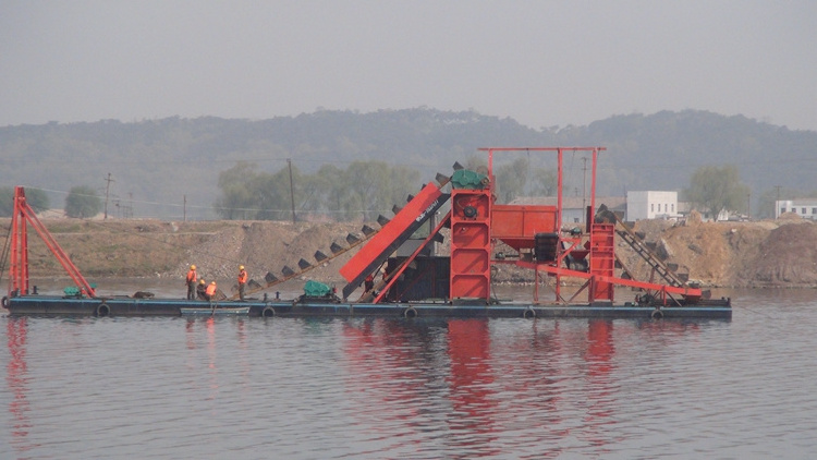 For Sale Bucket Gold Dredging Boat/diamond Mining Barge Dredger