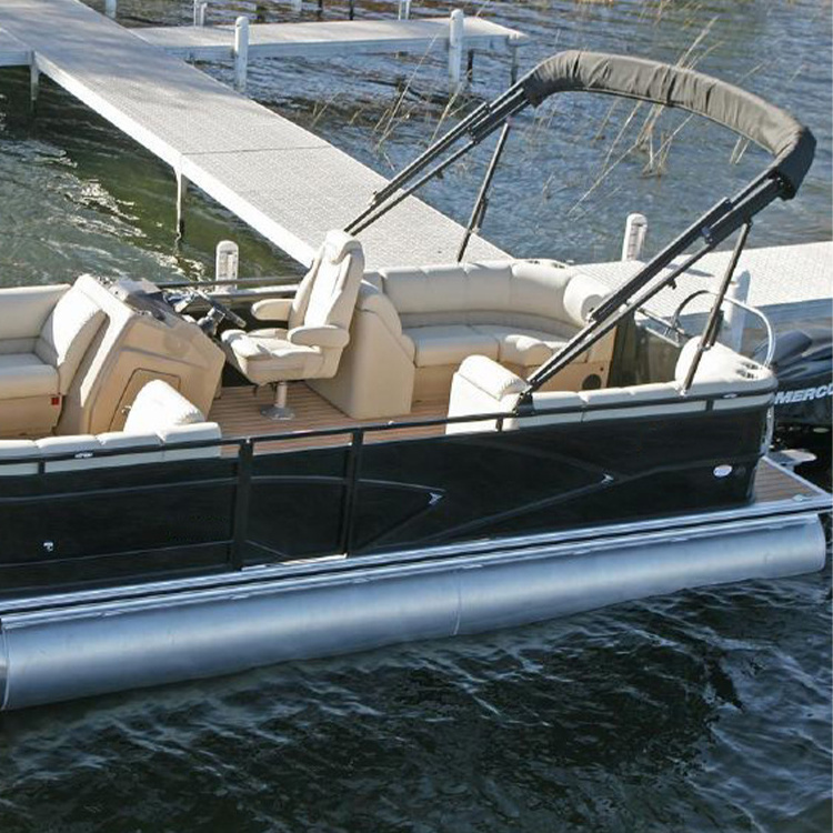 Professional Custom Luxury And Leisure Ocean Pontoon Sport Yacht Aluminum Luxury Pontoon Boat