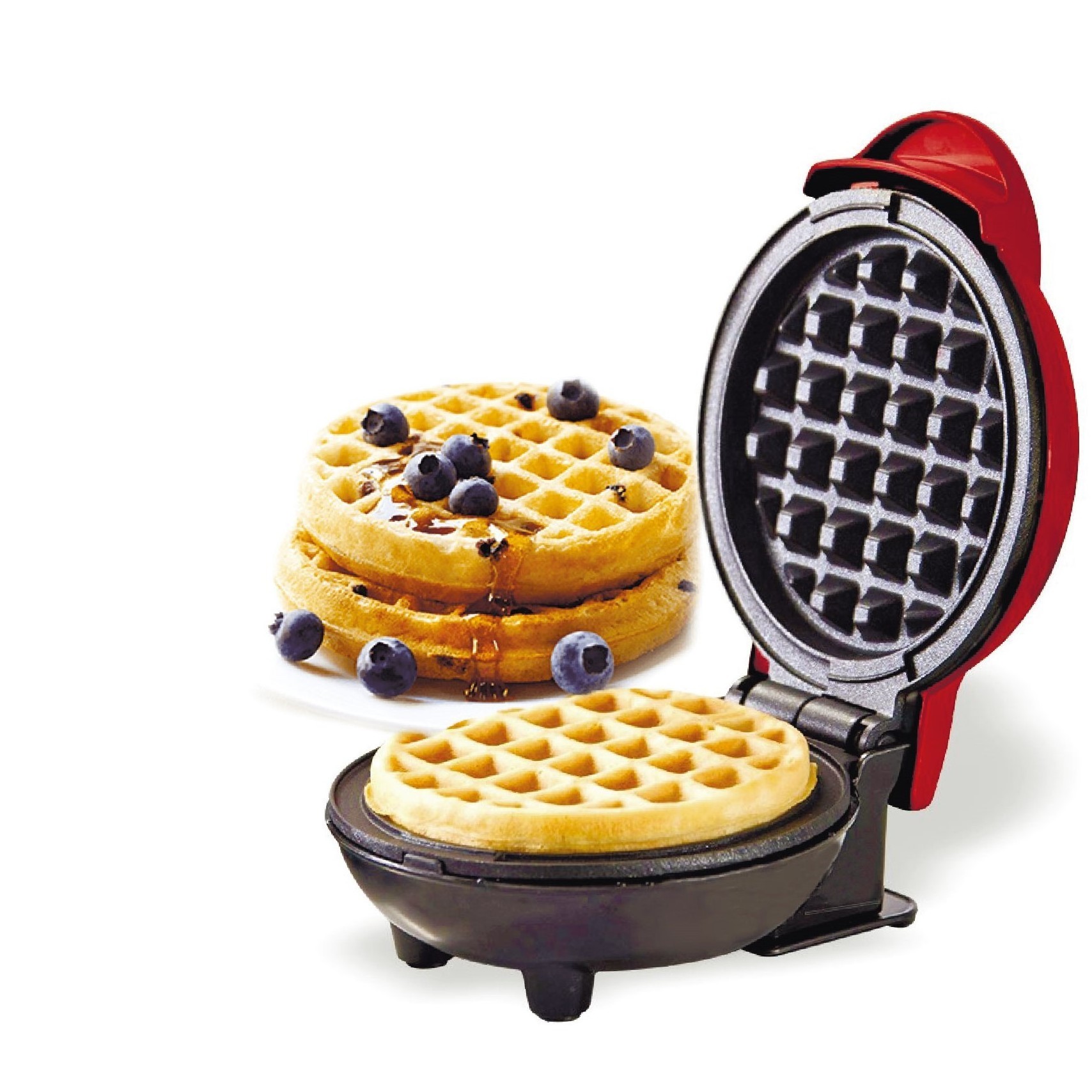 CE GS RoHS LFGB CB ETL  12CM diameter Small cake maker pop cake maker Bubble Mini Waffle maker