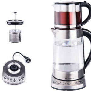 CE RoHS LFGB CB ETL  Digital Electric Turkish Samovar Double  Glass Tea maker