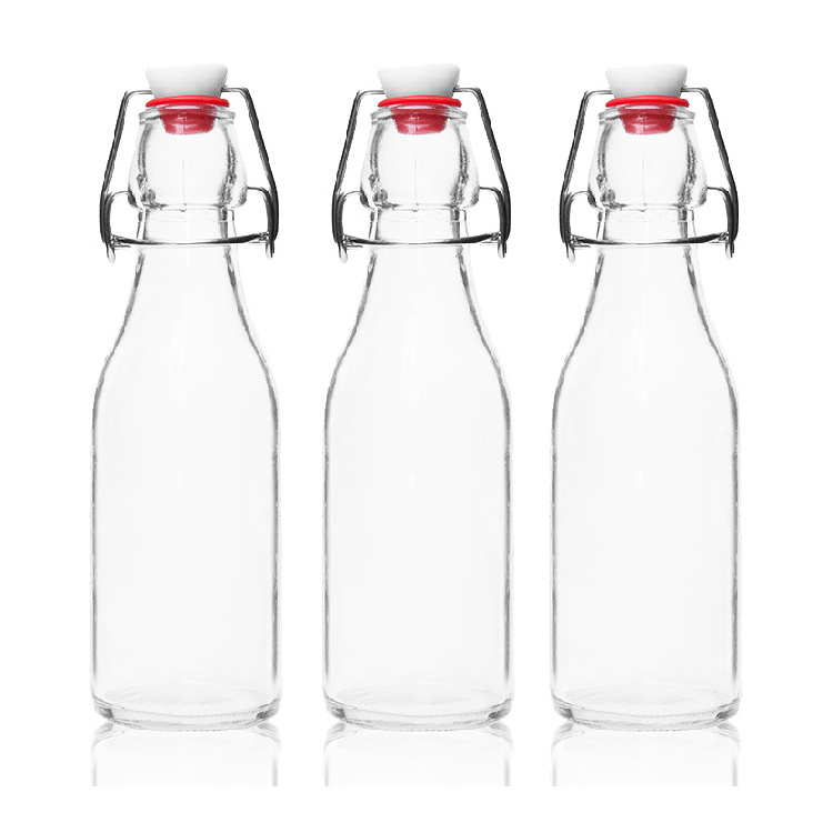 Wholesale Empty 1000ml 750ml 500ml 250ml 100ml Swing Top Glass Juice Kombucha Bottles