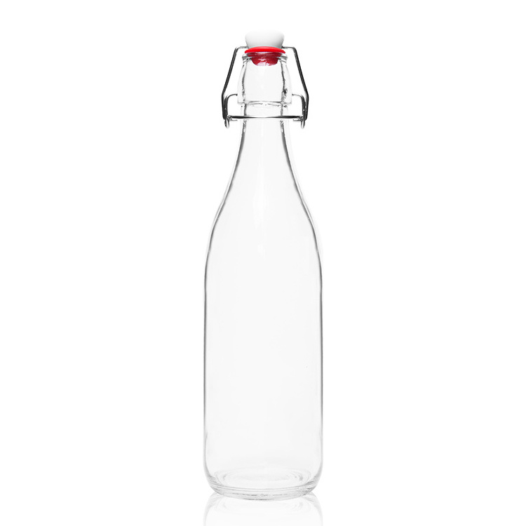 Wholesale Empty 1000ml 750ml 500ml 250ml 100ml Swing Top Glass Juice Kombucha Bottles