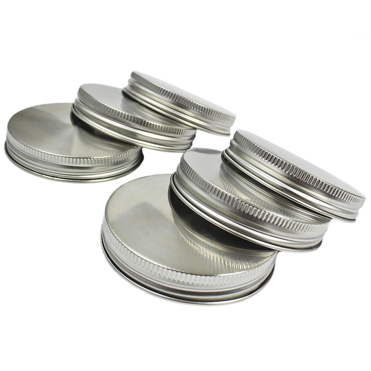 70mm 86mm screw cap 304 stainless steel mason jar lid