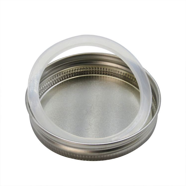 70mm 86mm screw cap 304 stainless steel mason jar lid