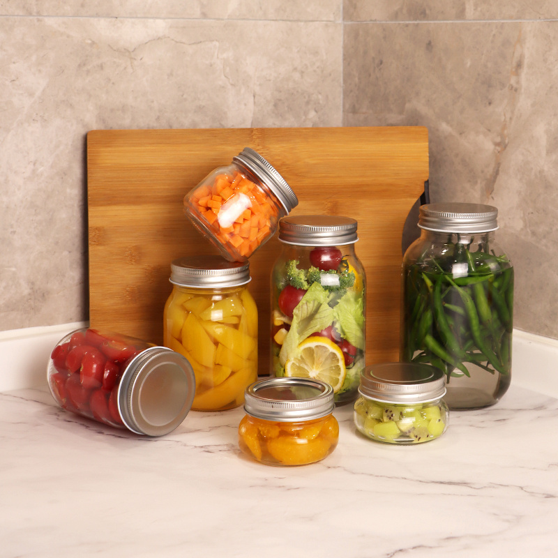 High Quality Canning Jar 4oz 8oz 12oz 16oz 25oz 32oz Glass mason jar with lid