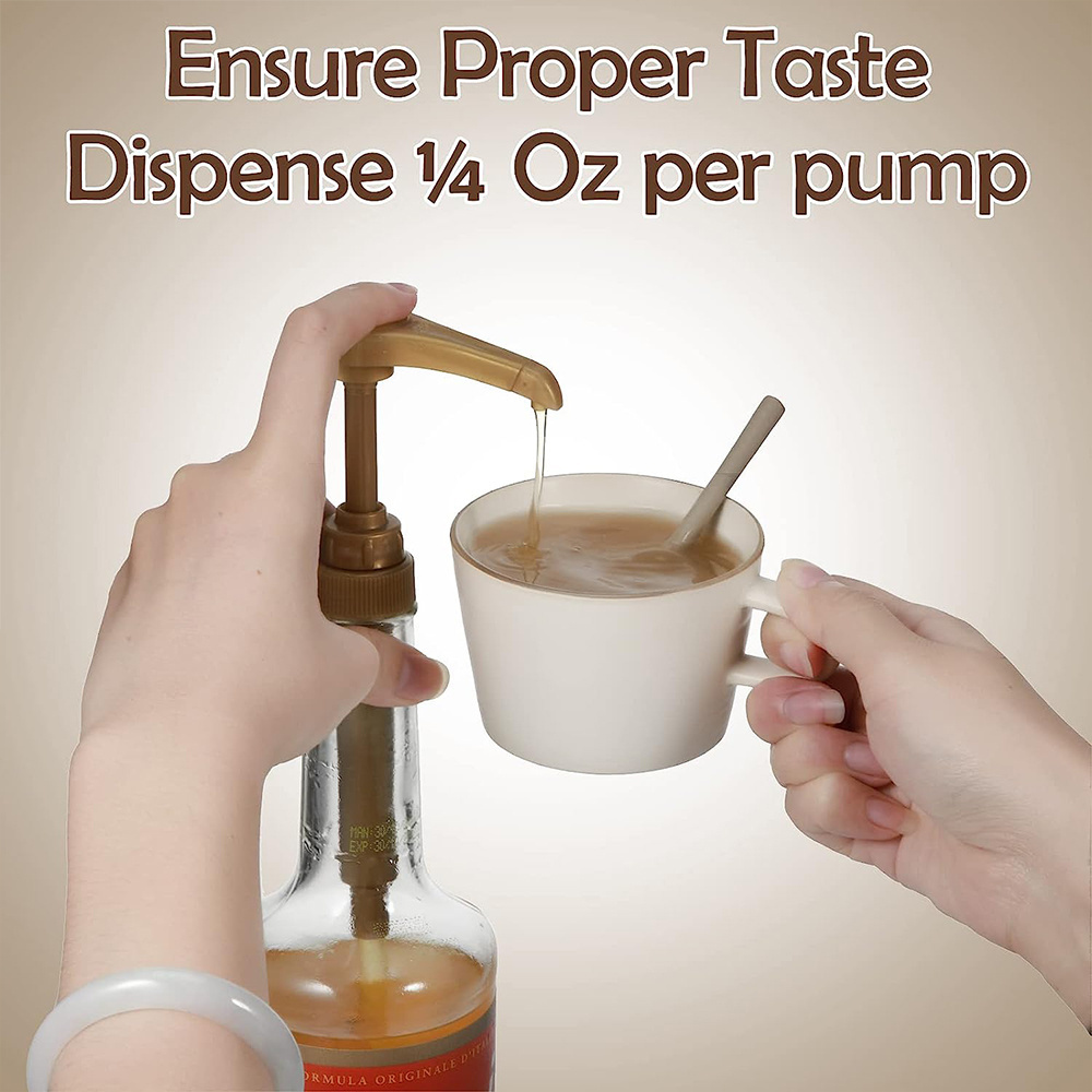 28/400 BPA Free PP Plastic Coffee Syrup Liquid Syrup Pump For Glass Bottles