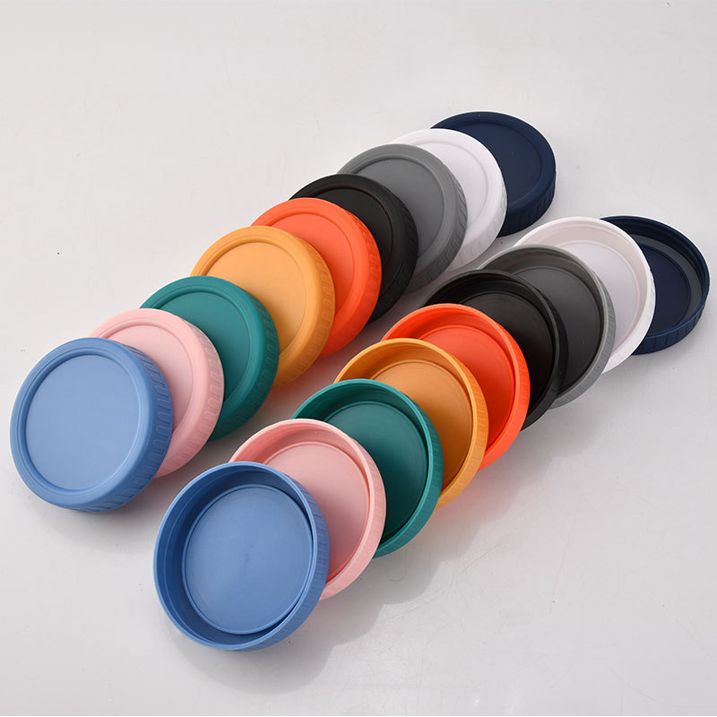 16pack Colorful New Arrival 70mm 86mm BPA Free Leak-Proof Plastic Screw Cap For Mason Jar