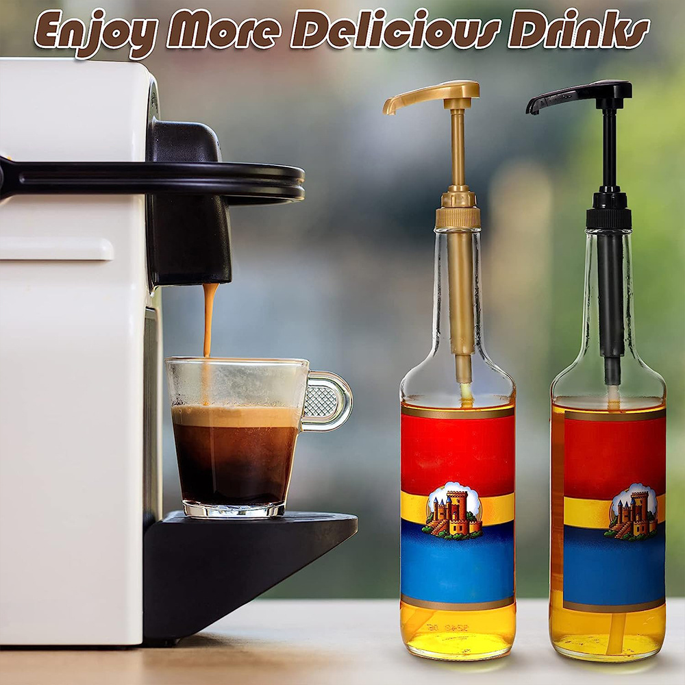 28/400 BPA Free PP Plastic Coffee Syrup Liquid Syrup Pump For Glass Bottles