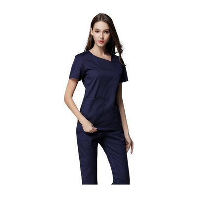 Medical Scrubs Uniforms Sets Women Nurse Fashion Work Suit Hospital Beauty Salon Spa Wear Stretch Slim Fit Uniform