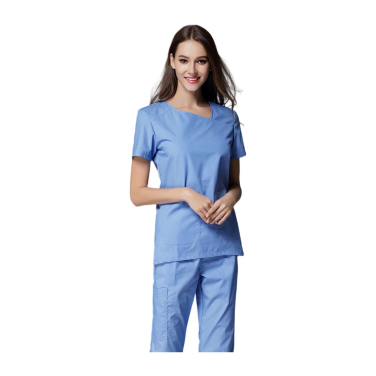 Medical Scrubs Uniforms Sets Women Nurse Fashion Work Suit Hospital Beauty Salon Spa Wear Stretch Slim Fit Uniform