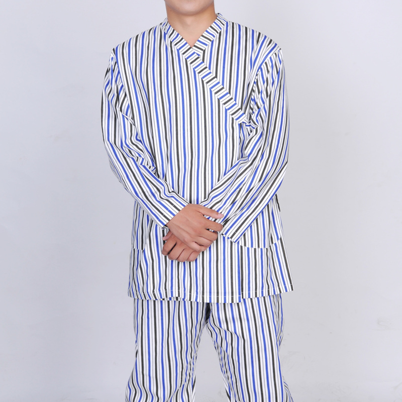 Wholesale Hot Sale Stretch Medical Uniform Hospital Unisex Cotton Patient Gown OEM Customized