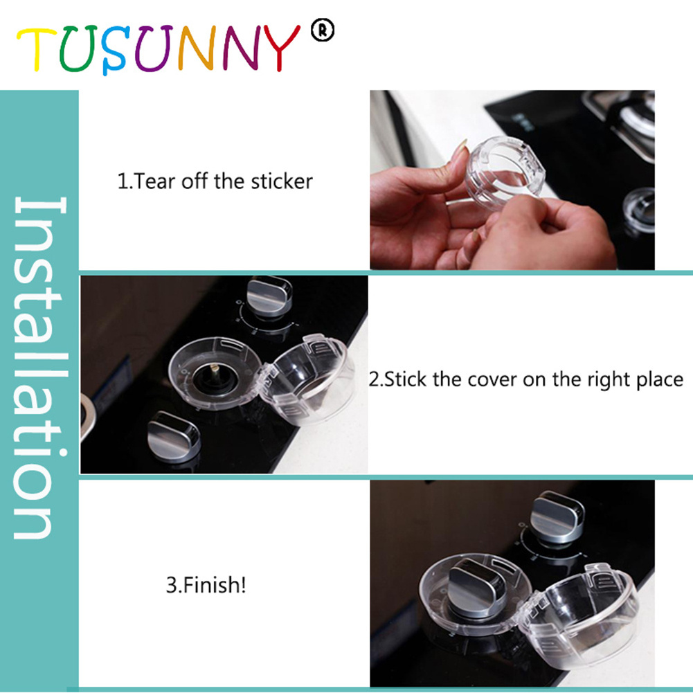 Universal Kitchen Stove Knob Covers Baby Safety Oven Gas Stove Knob Protection Locks for Child Proofing