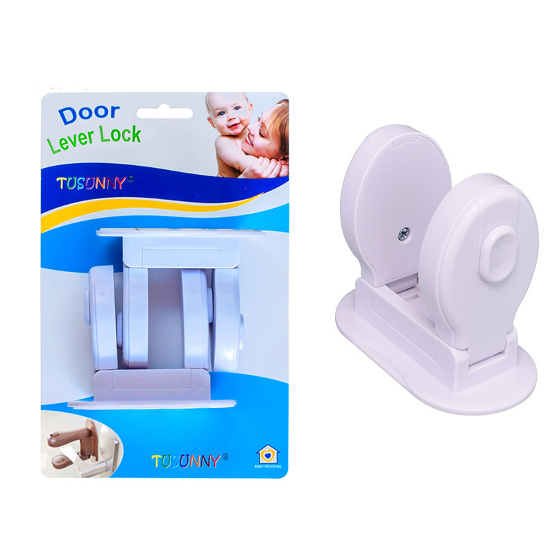 Baby Hot Child Proofing 4 Packs Round Door Lever Lock Safety