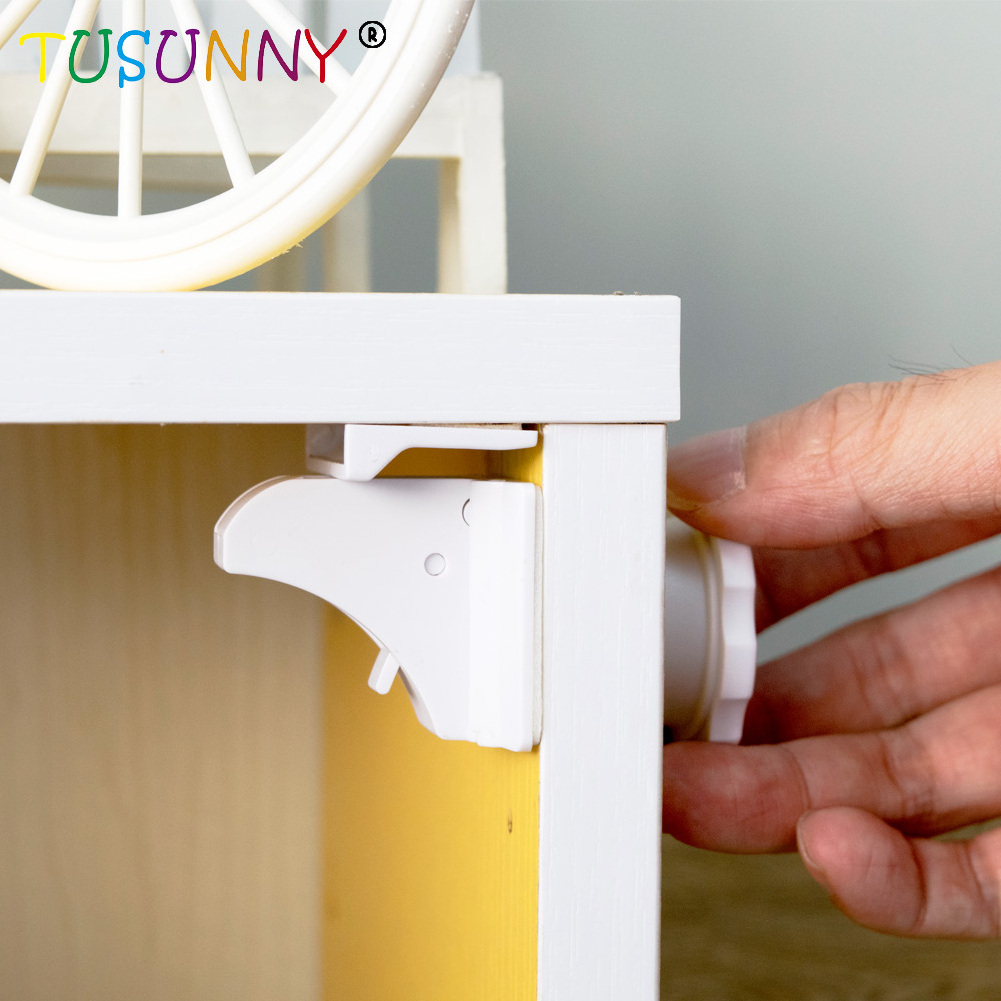 Children Invisible Safety Lock Baby Drawer Cabinet Door Safety Lock Hot Selling Magnetic Lock