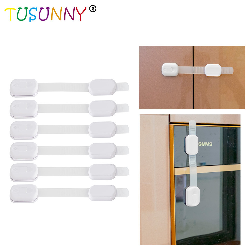 Child Safety Cabinet Locks Adjustable Straps for Drawers Refrigerator Toilet For Kids Baby Safety Security Protection