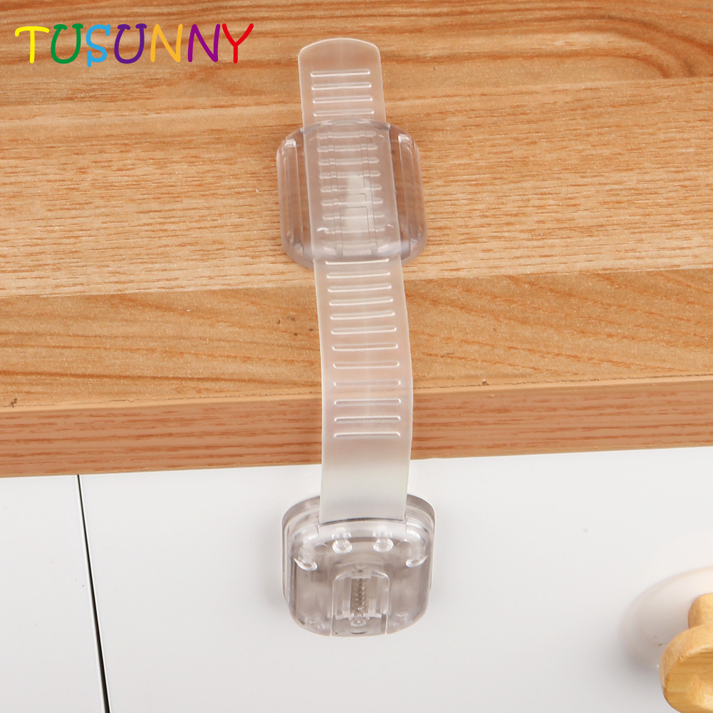 Child Safety Cabinet Locks Adjustable Straps for Drawers Refrigerator Toilet For Kids Baby Safety Security Protection