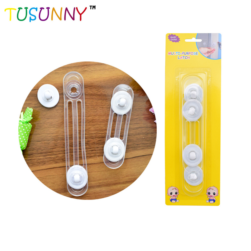 CPSIA Certificate PVC Durable ABS Baby Safety Locks Fridge Oven Door And Cabinet Locks Protect Children Kids