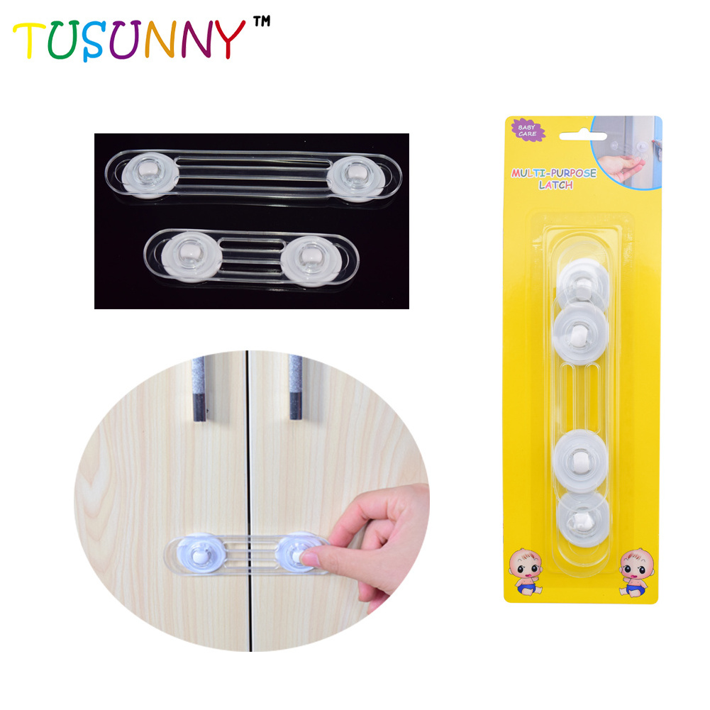 CPSIA Certificate PVC Durable ABS Baby Safety Locks Fridge Oven Door And Cabinet Locks Protect Children Kids