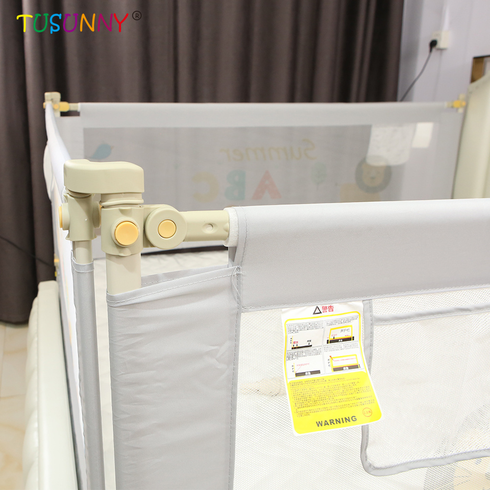 CHildren Baby Bed Rail Barrier Foldable Bed Fence Baby Playpen Crib Safety Fence With Superior Fittings Inflatable Bed Barrier