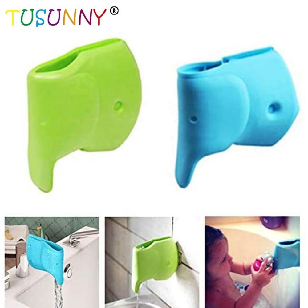 Hand-Washing Cartoon Faucet Extender Baby Bath Spout Cover