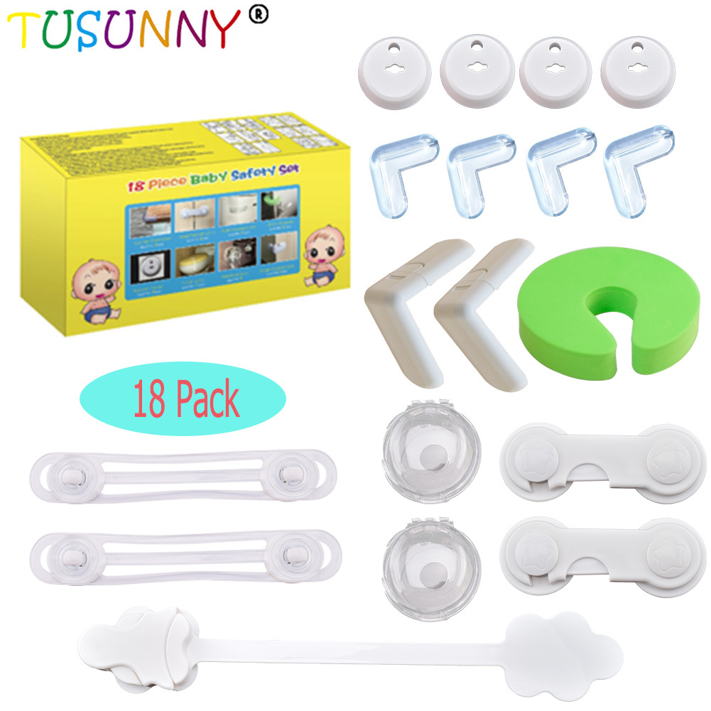 33pcs Baby Lock Set Child Safety Furniture Edge Guards Protection Kit