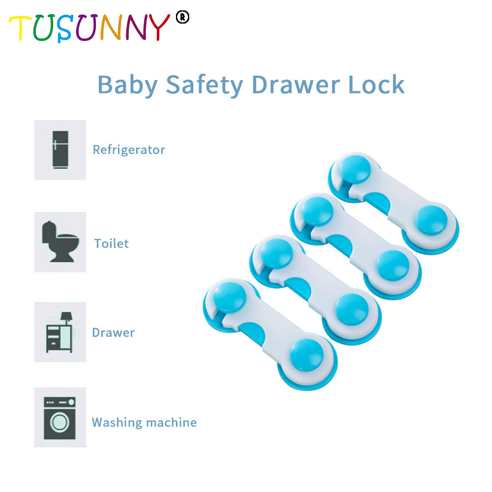 Baby Hot Selling tusunny Adjustable Strap Kids Child Proofing Baby Safety Locks For Fridge Cabinets Drawers