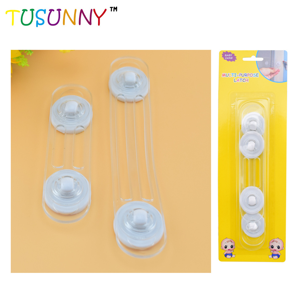 CPSIA Certificate PVC Durable ABS Baby Safety Locks Fridge Oven Door And Cabinet Locks Protect Children Kids