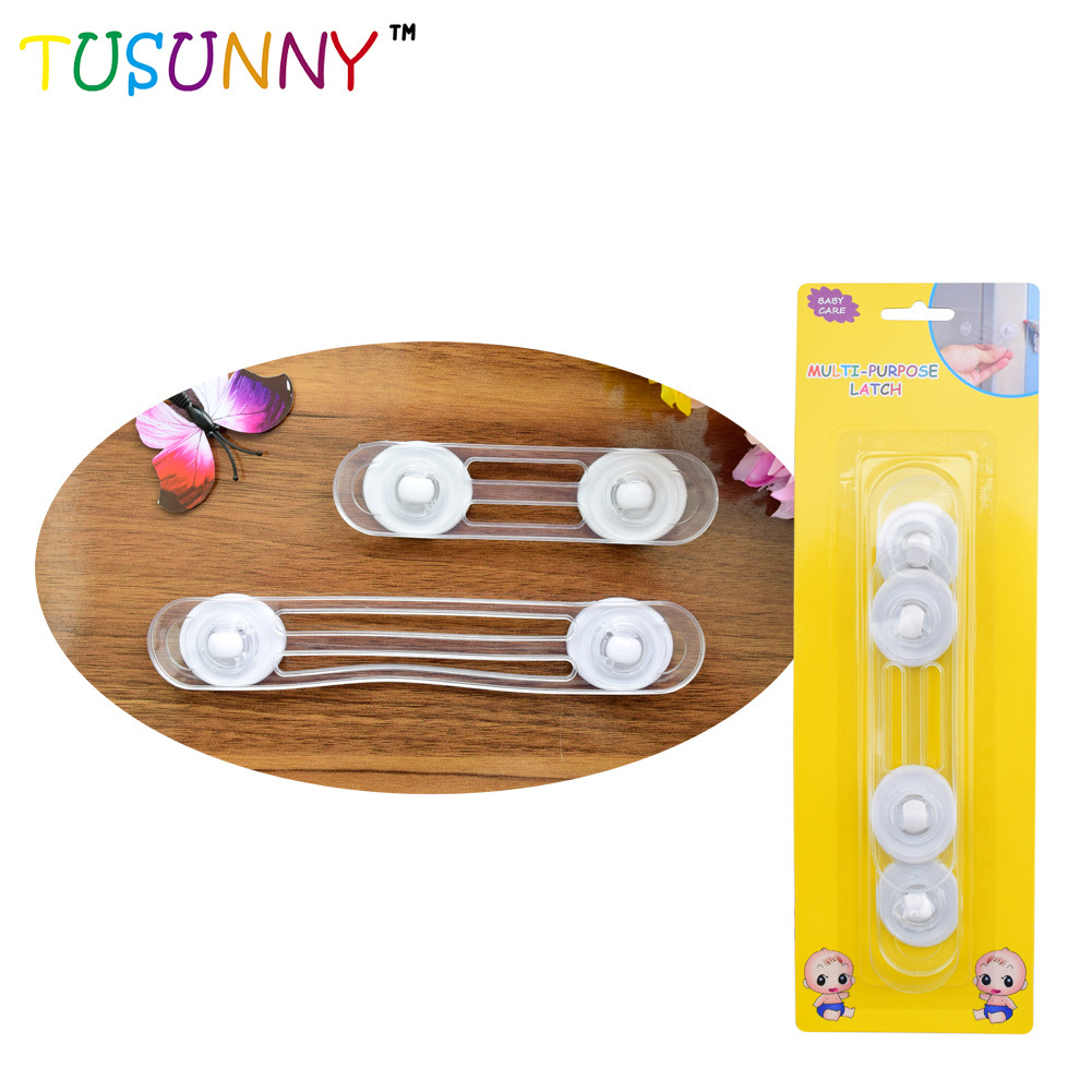 CPSIA Certificate PVC Durable ABS Baby Safety Locks Fridge Oven Door And Cabinet Locks Protect Children Kids