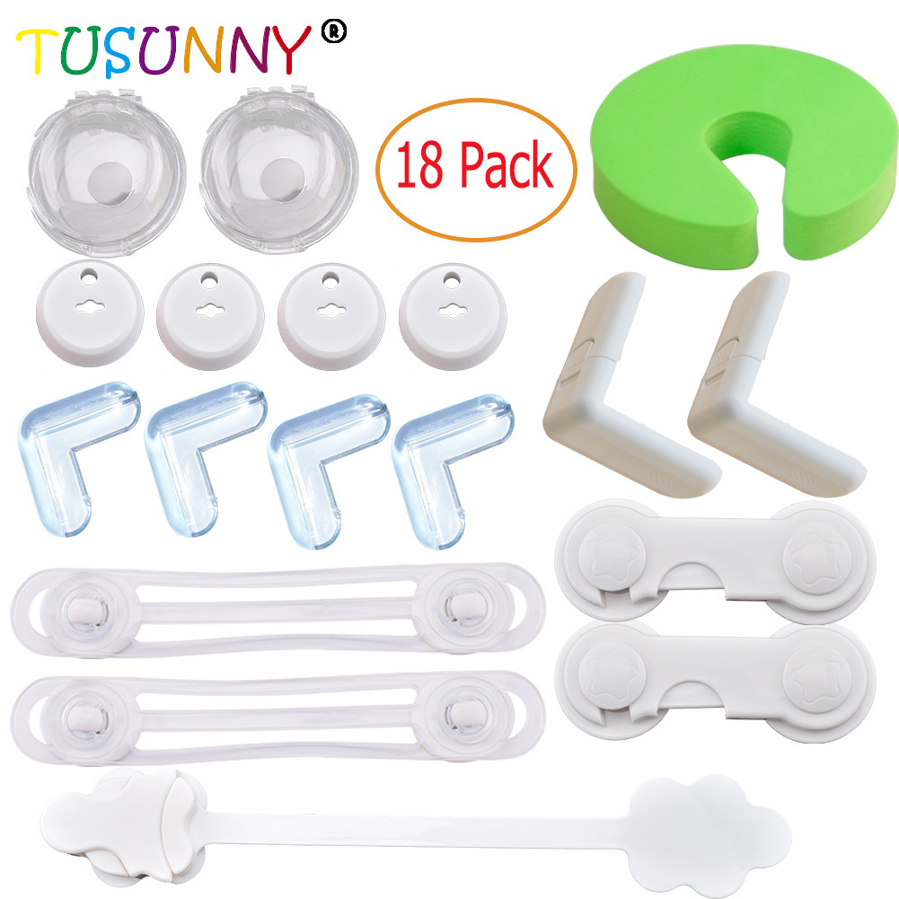 33pcs Baby Lock Set Child Safety Furniture Edge Guards Protection Kit