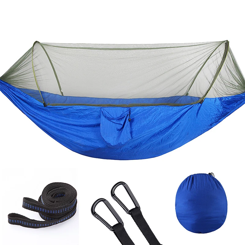 Manufacturer Free Samples LOW MOQ Fast Delivery Custom Camping Nylon Hammock Mosquito Adult Durable Bed Chair 3 in 1 for Camping