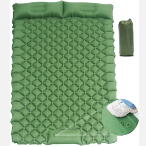 tpu foldable air mattress outdoor camping double sleeping pad self-inflating hiking travel