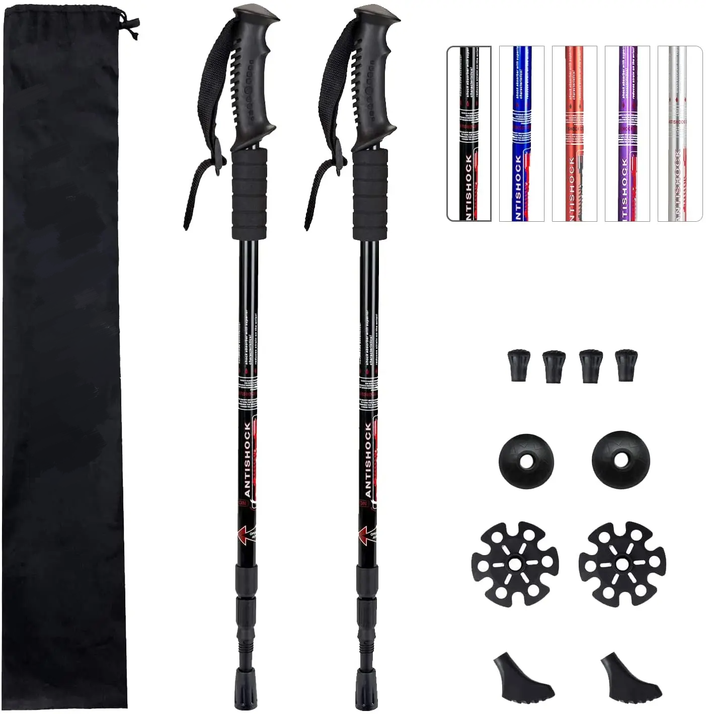 Outdoor Alpenstock Carbon Fiber Walking Sticks Telescoping Foldable Self Defense Hiking Trekking Poles Sticks