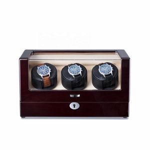 Spot Supply Dual Gyro Mabuchi Motor Watch Winder Automatic Rotation 2 Slots Watches Display Case Battery Operated