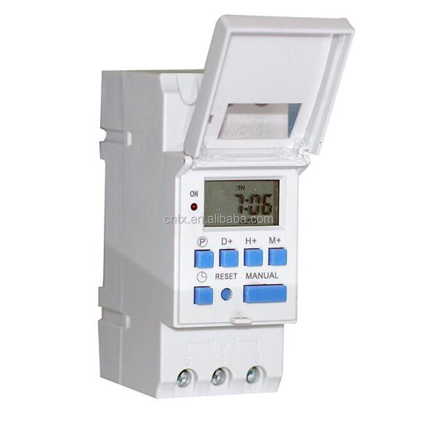 DIN Rail Digital LCD Time Switch Timer