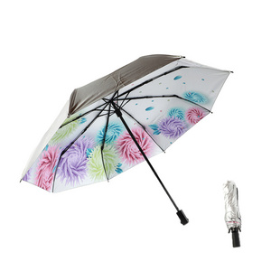 hot sale Windproof waterproof 3 folding manual telescopic compact foldable travel Umbrella for adults