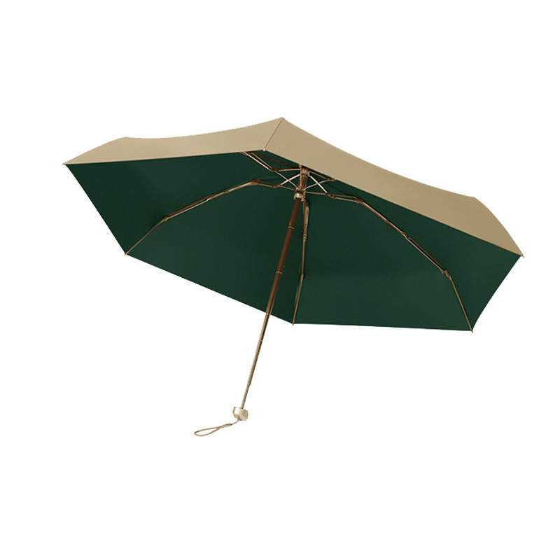 Super tiny pocket sunproof gold coating compact umbrella