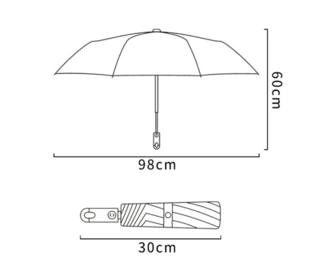 new product easy carry unique umbrella for woman with hook loop lock handle