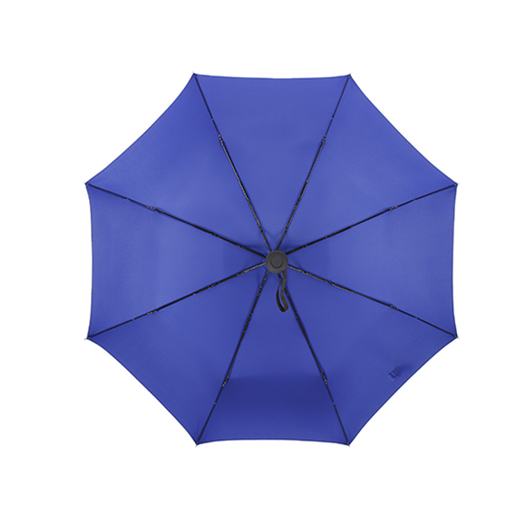 Wholesale custom Strong 8K windproof umbrella automatic 3 folding umbrellas for the rain