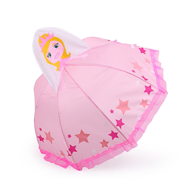 2022 lovely Cartoon Umbrella  Kid  Creative 3D Model Ear Child Umbrella with plastic handle small umbrella for kids