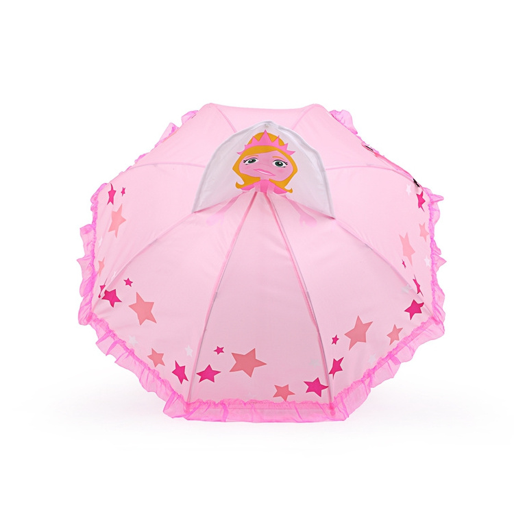 2022 lovely Cartoon Umbrella  Kid  Creative 3D Model Ear Child Umbrella with plastic handle small umbrella for kids