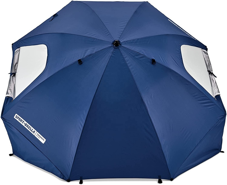 New products luxury SPF50 sunshade outdoor fishing sun and rain canopy beach umbrella tent pop up with side window