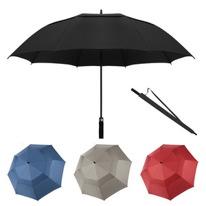 Suppliers manufacturer wholesale windproof golf umbrella custom with logo print promotional business umbrella for outdoor travel